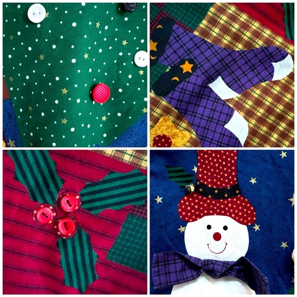 - 🎁Unisex OS vest-reversible-traditional x-mas theme by a 🇨🇦artisan-vintage - Picture 14 of 16